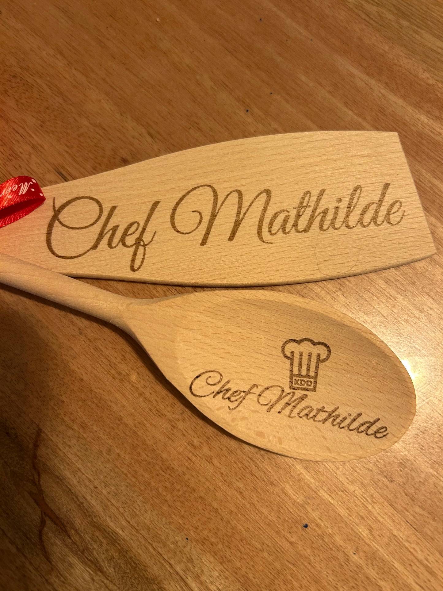 Cuillère en bois personnalisable