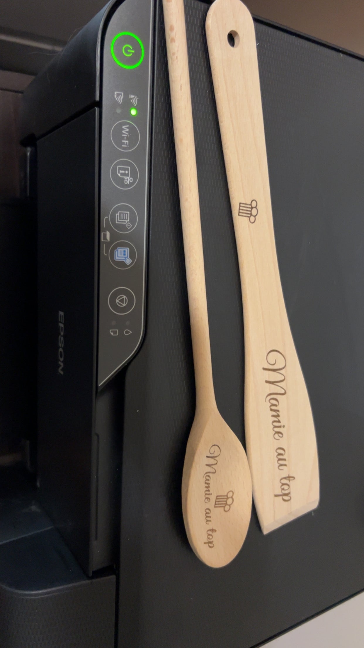 Cuillère en bois personnalisable