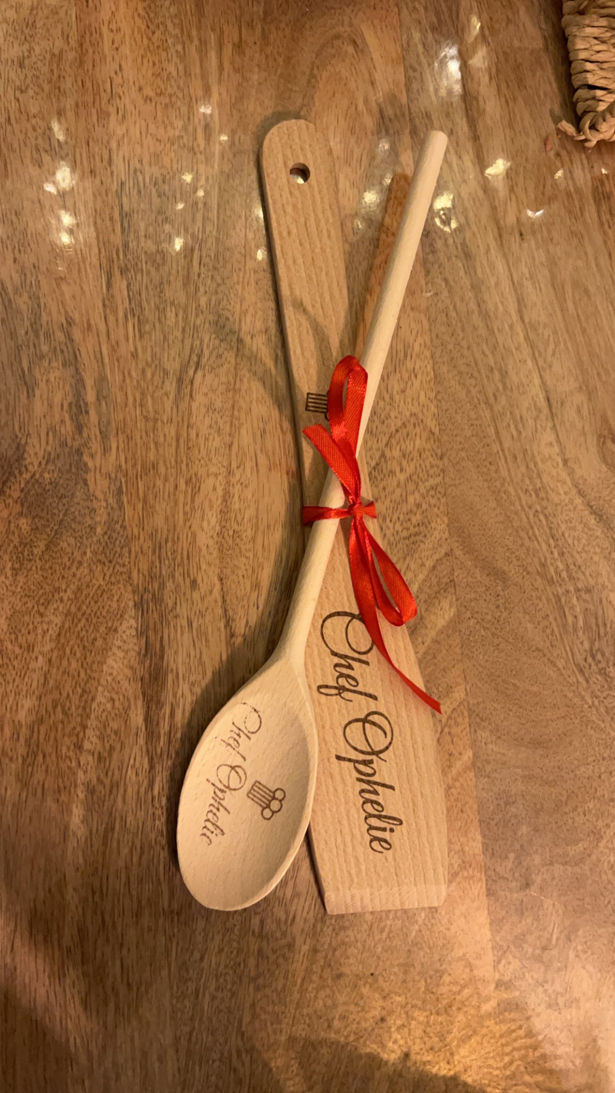 Cuillère en bois personnalisable