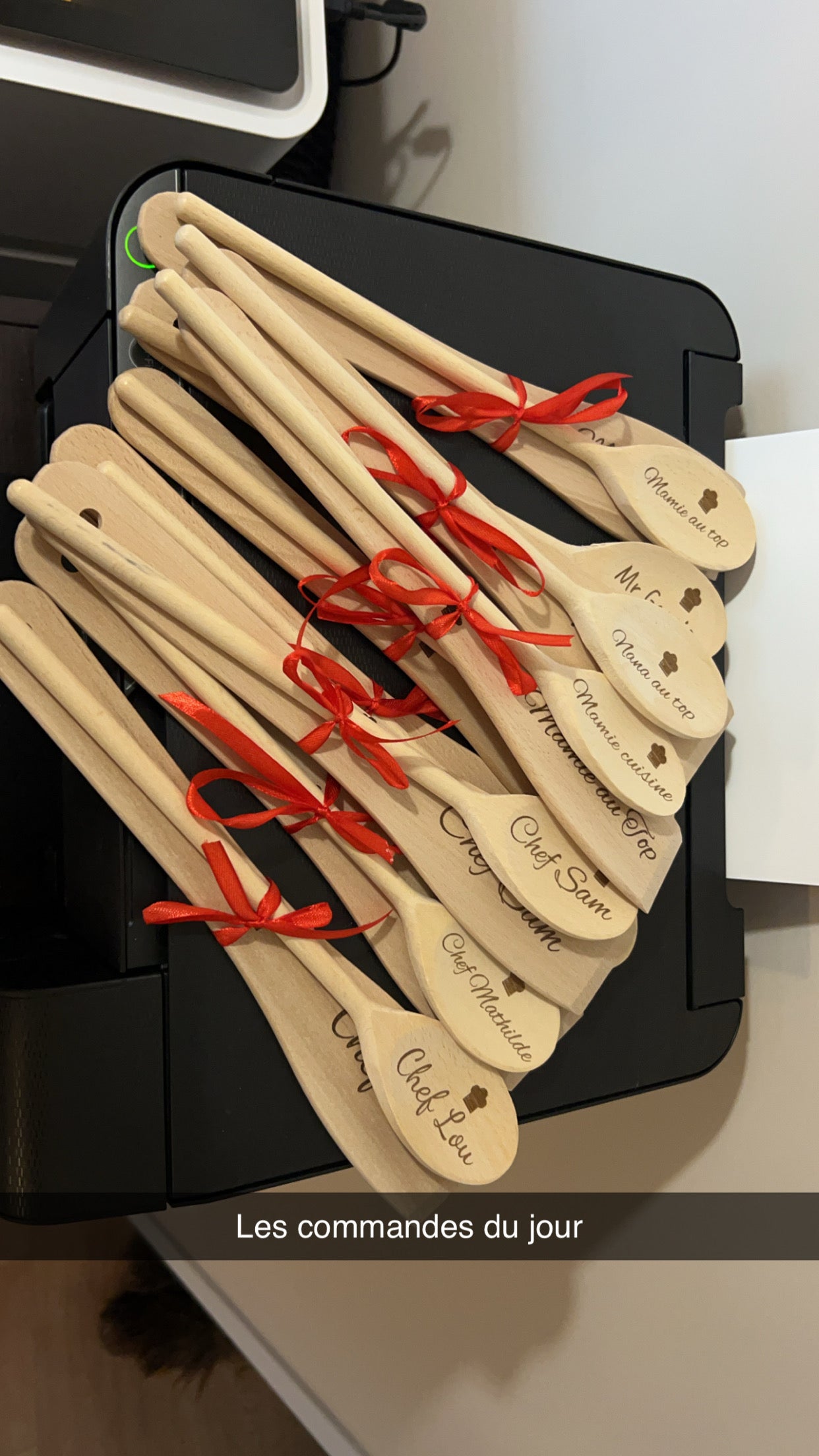 Cuillère en bois personnalisable