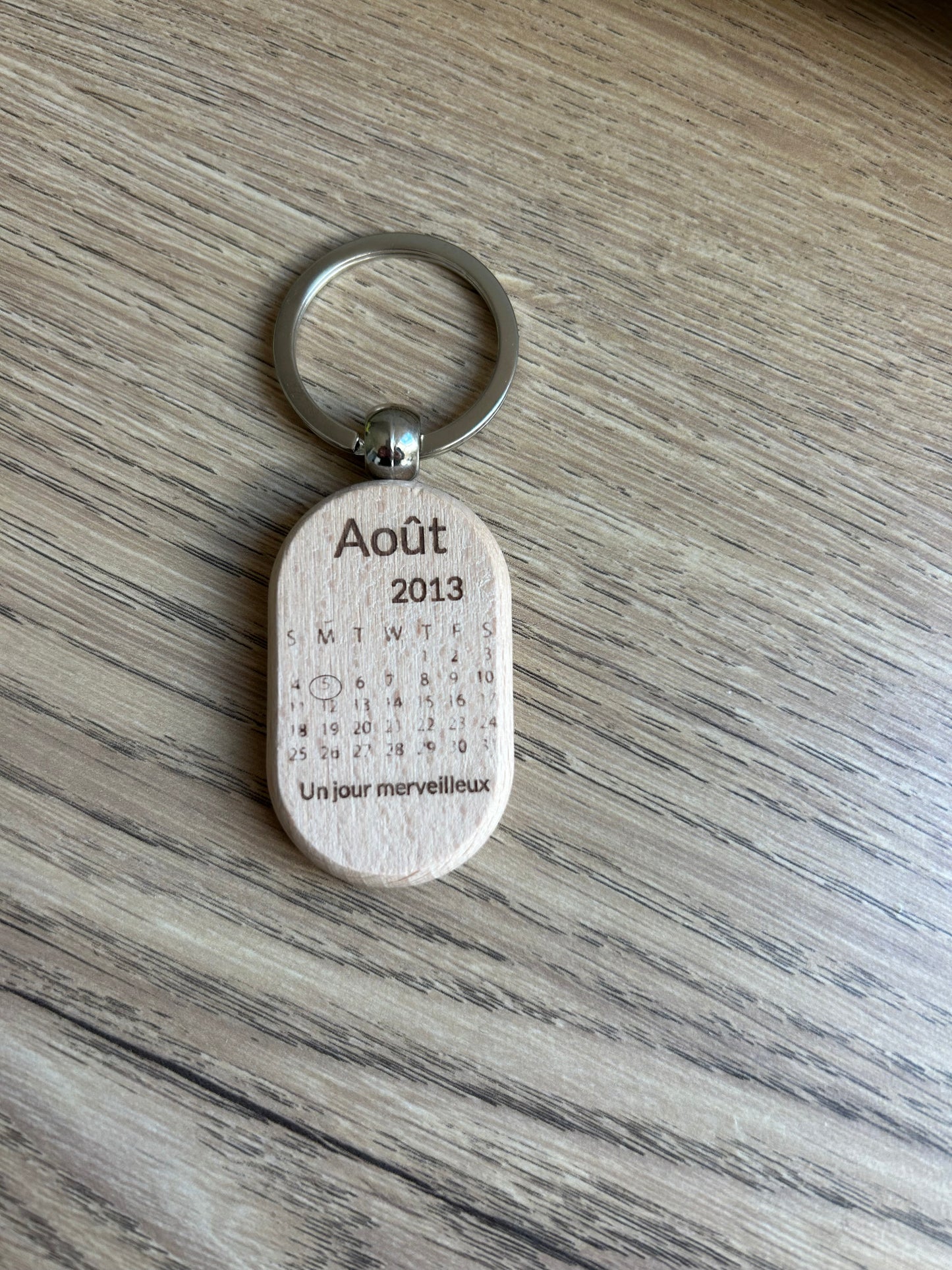 Porte clefs en bois