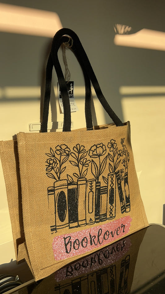 Sac toile de jut booklover