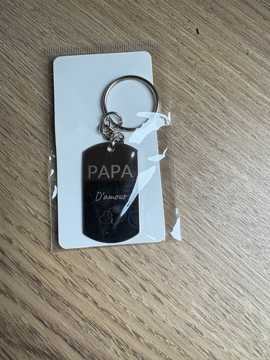 Porte clefs papa d’amour