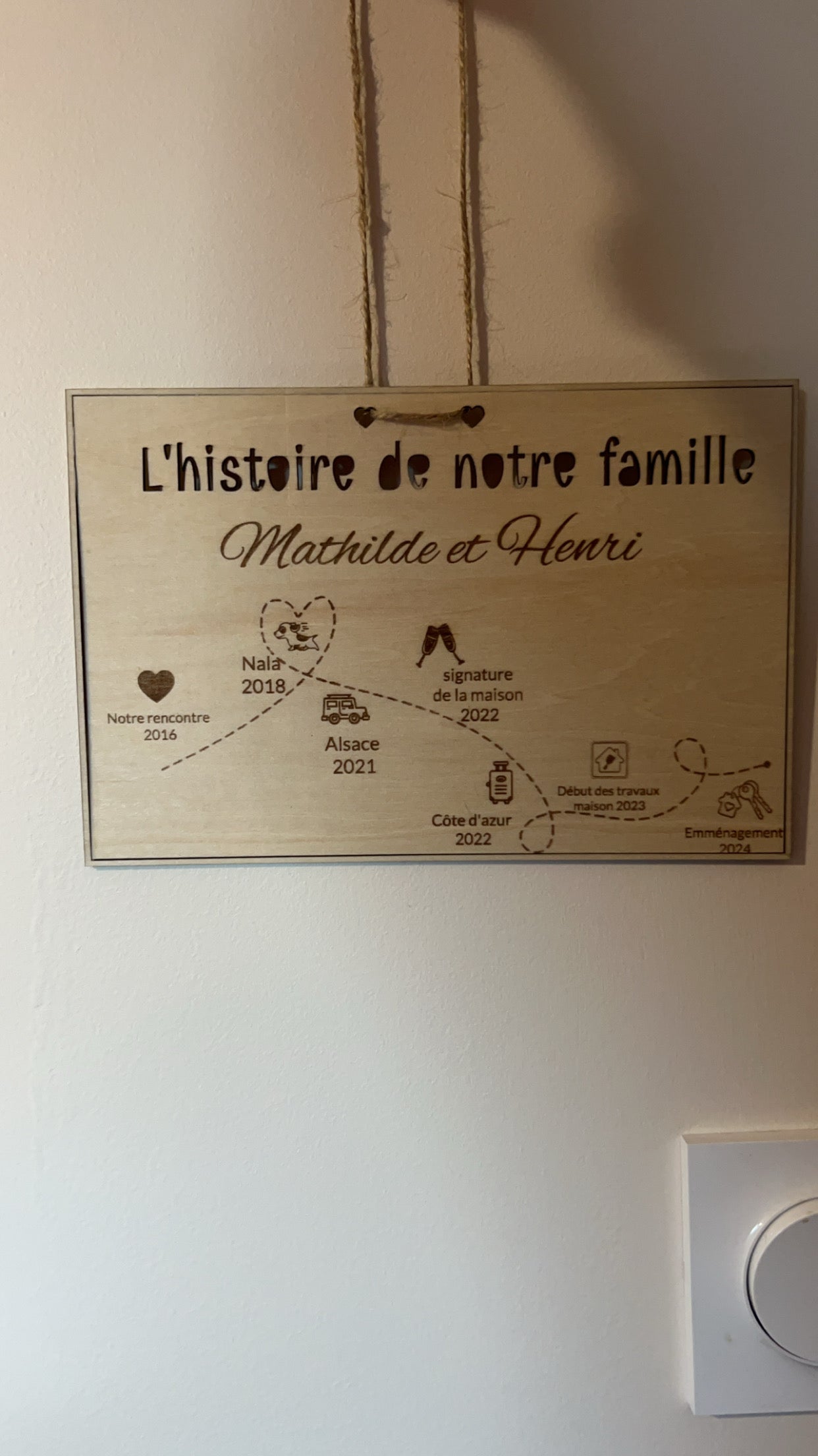L histoire de notre famille